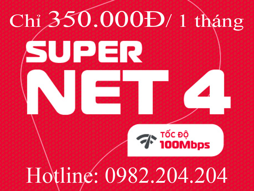 Lắp internet wifi Viettel Supernet 4