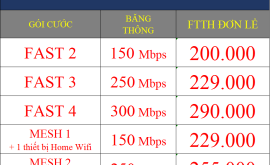 Bảng giá internet cáp quang wifi Viettel 2023 gói cước mới
