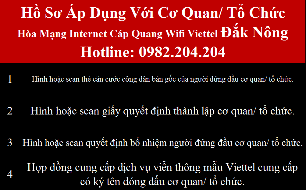 Lắp internet Viettel Đắk Nông