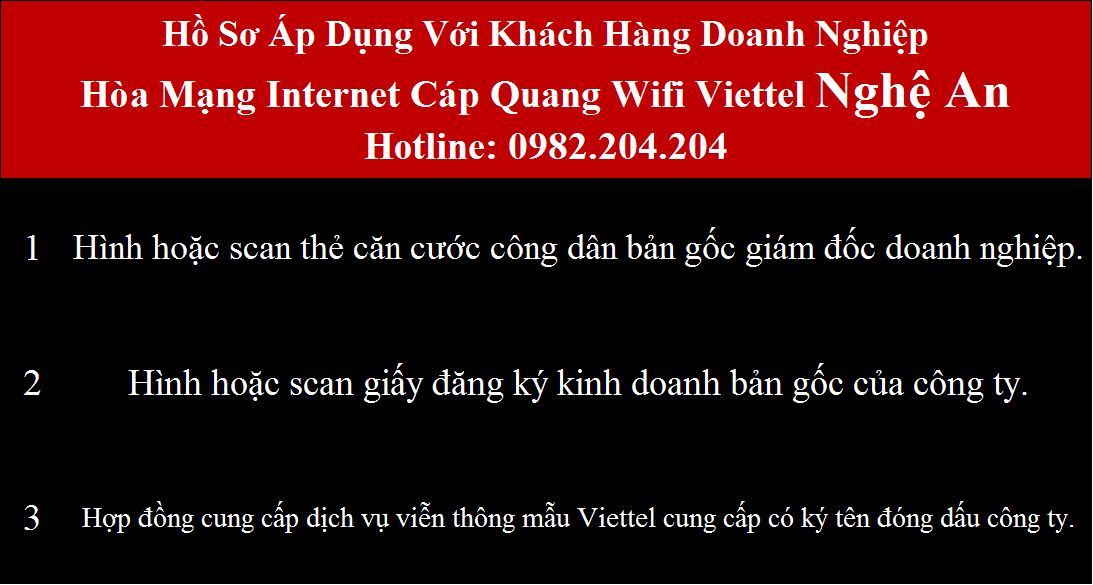 Bảng giá các gói cước mạng internet wifi Viettel Nghệ An