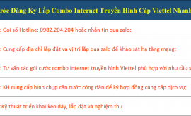 Các Bước Đăng Ký Lắp Combo Internet Truyền Hình Cáp Viettel Nhanh Nhất